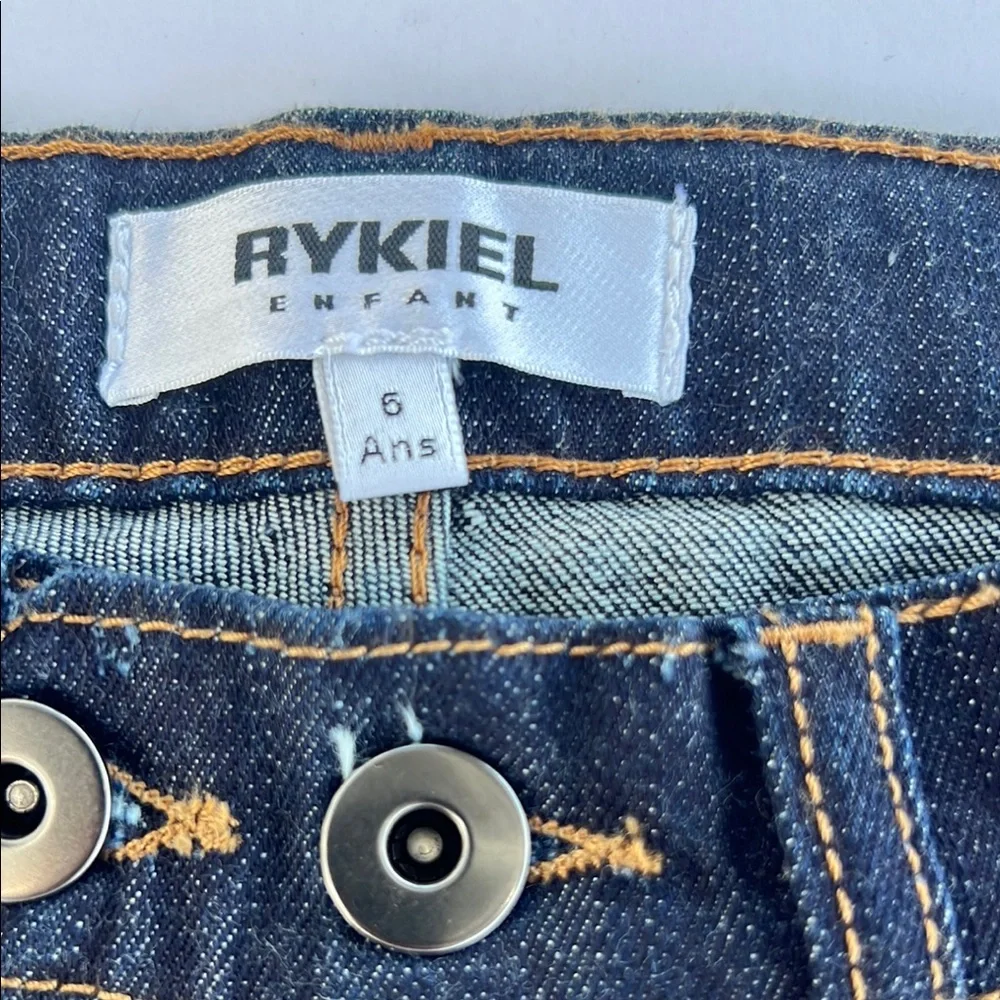 Sonia Rykiel Paris girls SZ 5 denim Studded Jeans
